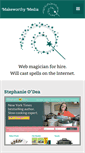Mobile Screenshot of makeworthymedia.com